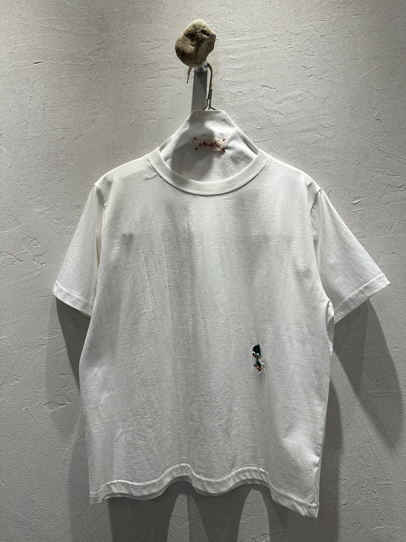 AT NOTE韓國代購女士新品職業26夏季休閑推薦人氣T恤刺繡AT NOTET恤圖色1白色