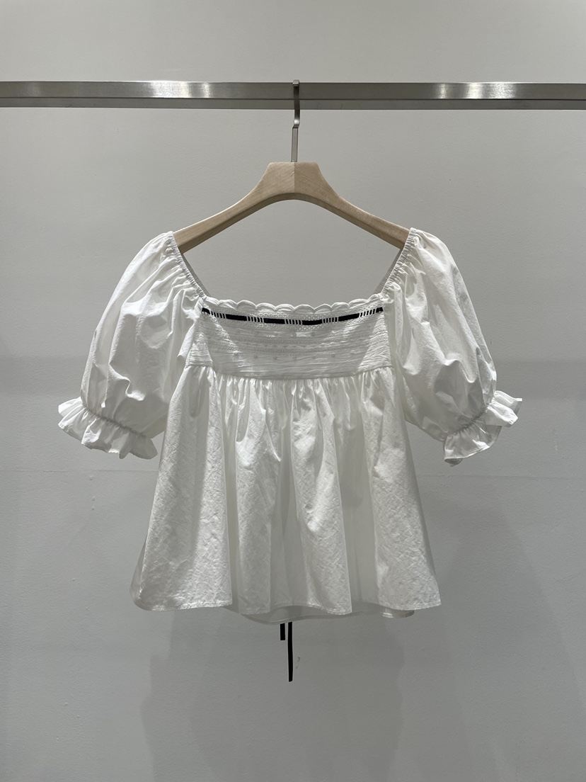 RE STYLE-Q韓國代購女士新款26春夏熱賣26夏季襯衫蕾絲衫LRE STYLE襯衫/蕾絲衫