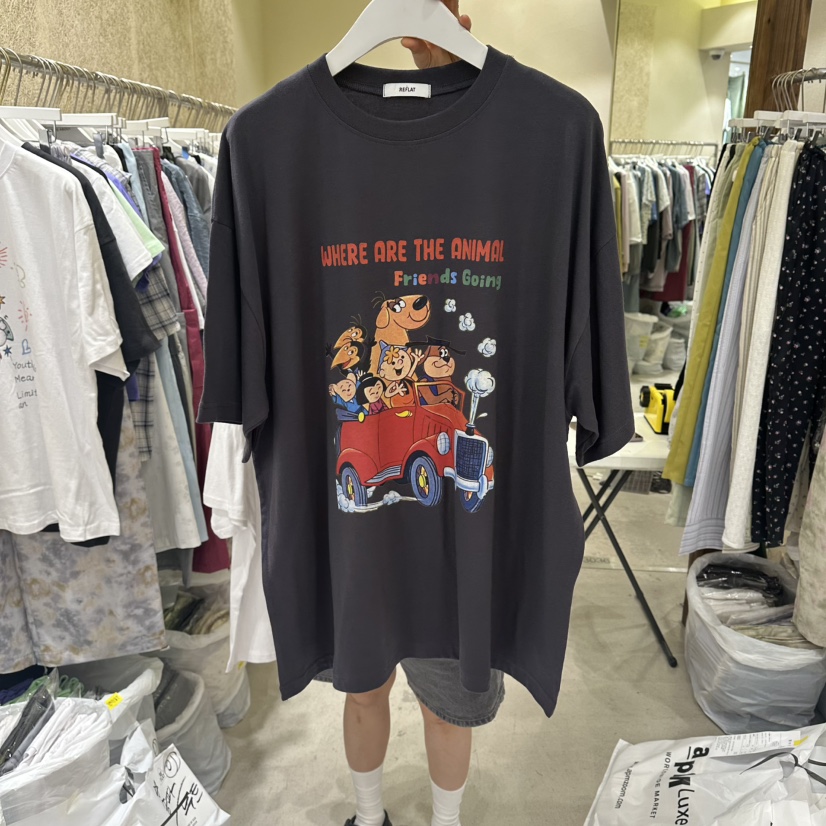 REFLAT韓國直郵女裝新品26春夏時尚休閑推薦26夏季人氣T恤REFLATT恤圖色2