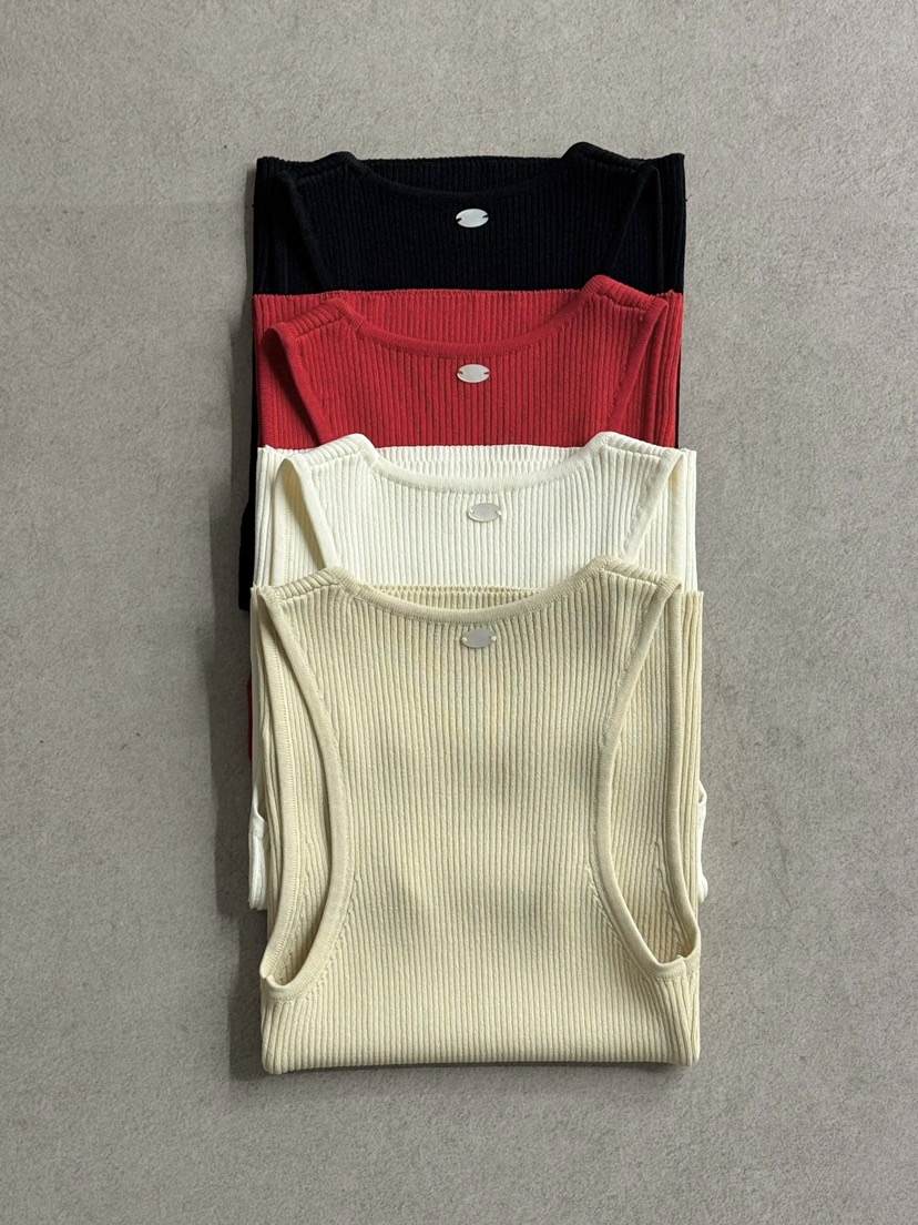 LOWBURN韓國代購女裝新品26春夏人氣休閑吊帶背心無袖羅紋LOWBURN吊帶/背心