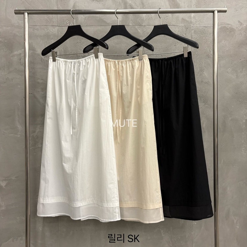 MUTE-P韓國直郵實拍女士新款26春夏人氣職業26夏季長裙SMUTE長裙
