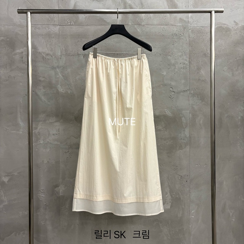 MUTE-P韓國直郵實拍女士新款26春夏人氣職業26夏季長裙SMUTE長裙圖色2