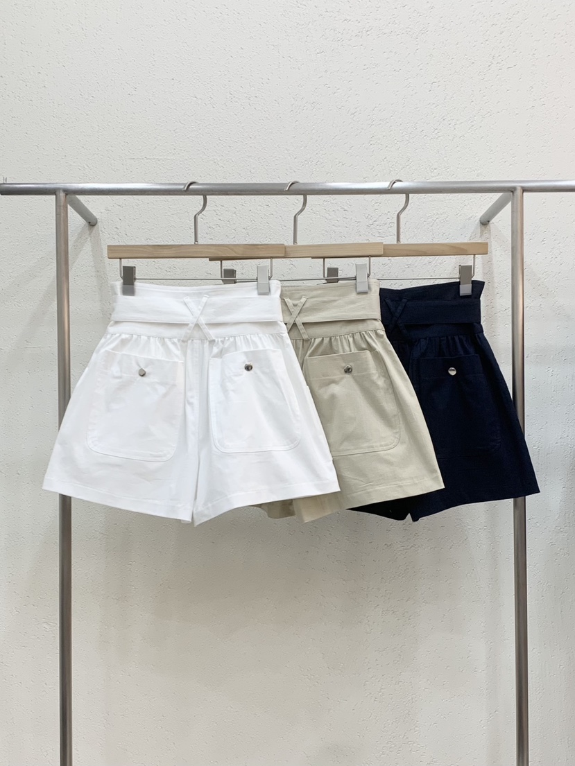 LIGHT AND SALT韓國東大門直郵女士新品26夏季短褲口袋亞麻LIGHT AND SALT短褲
