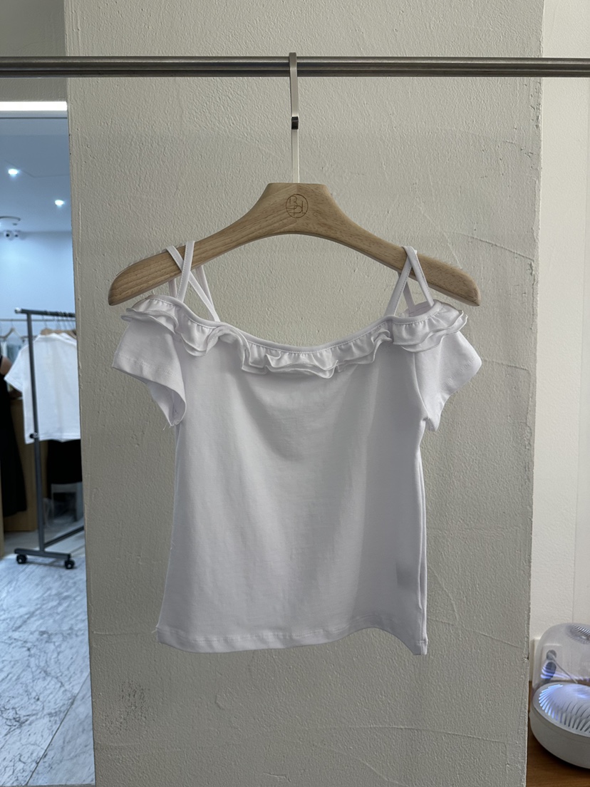 BPLAN韓國代購女士新品26夏季推薦人氣時尚襯衫蕾絲衫露肩BPLAN襯衫/蕾絲衫圖色3