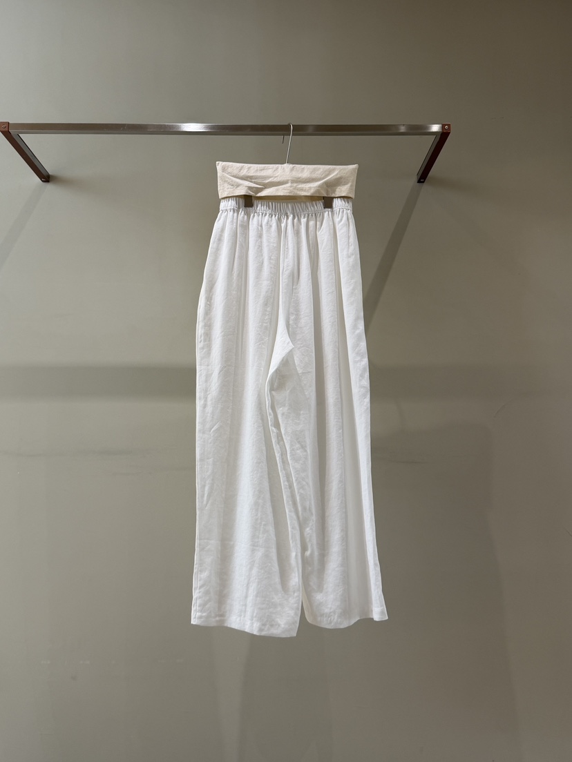 LIMED SPRUCE韓國東大門代購女裝新品26夏季休閑褲亞麻布Limed Spruce休閑褲