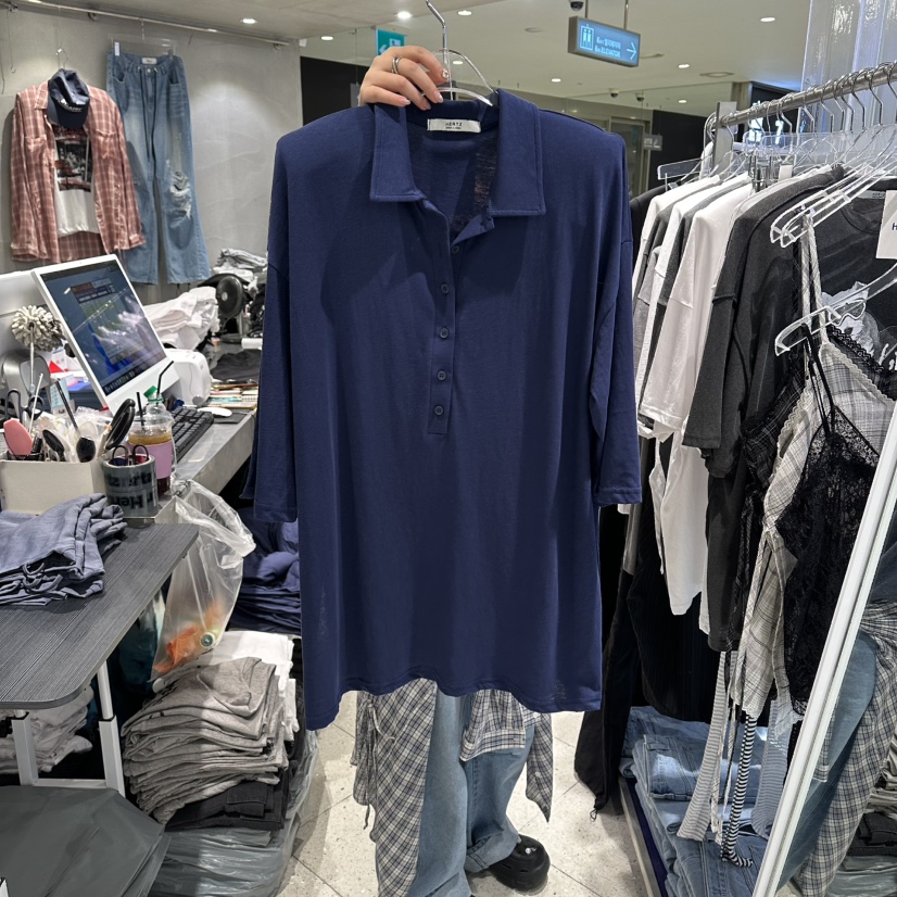 HERTZ-P韓國直郵實拍女士新款推薦休閑26夏季26春夏職業T恤HERTZ-PT恤圖色1