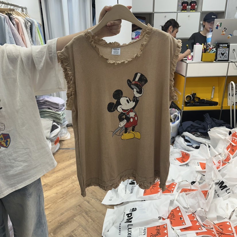 DE LINE韓國直郵女裝新款時尚職業推薦吊帶背心不含無袖DE LINE吊帶/背心圖色1
