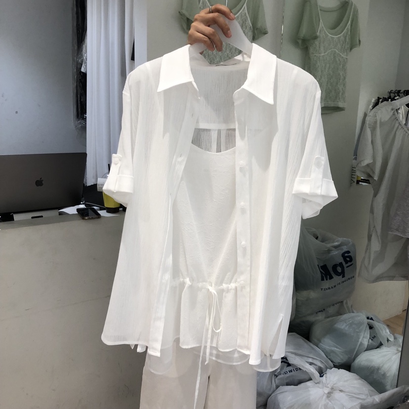 AUBE韓國直郵女裝新品推薦休閑時尚26春夏26夏季襯衫蕾絲衫SAUBE襯衫/蕾絲衫