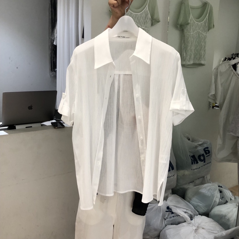 AUBE韓國直郵女裝新品推薦休閑時尚26春夏26夏季襯衫蕾絲衫SAUBE襯衫/蕾絲衫圖色1