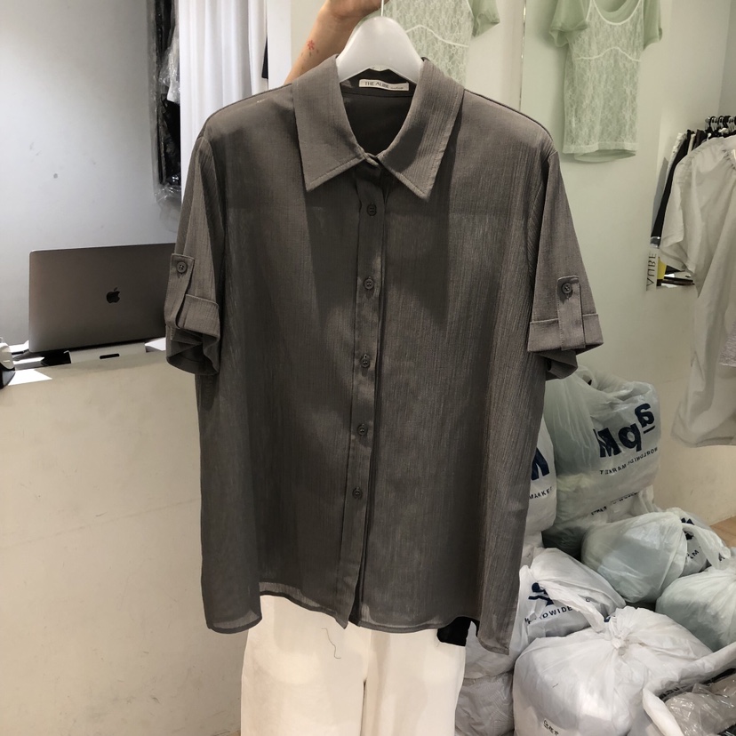 AUBE韓國直郵女裝新品推薦休閑時尚26春夏26夏季襯衫蕾絲衫SAUBE襯衫/蕾絲衫圖色2