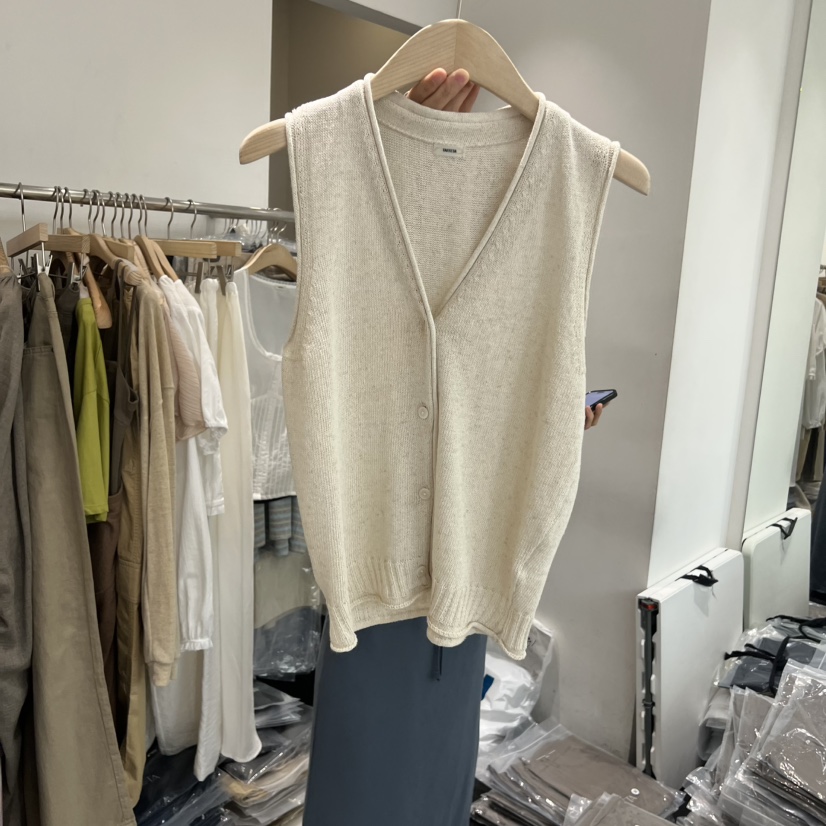 TAFFETA/MURET韓國直郵女裝新品休閑熱賣人氣26夏季馬甲亞麻TAFFETA/MURET馬甲圖色2