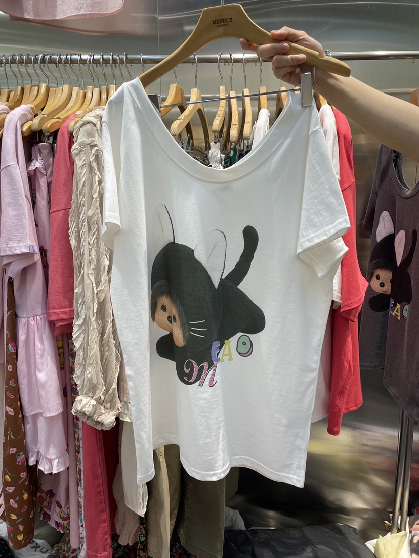 MENDL S韓國直郵女士新品26春夏時尚休閑推薦人氣熱賣T恤MENDL ST恤圖色1
