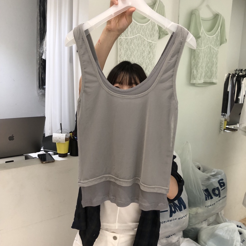AUBE韓國直郵女士新品熱賣休閑26春夏時尚26夏季吊帶背心AUBE吊帶/背心