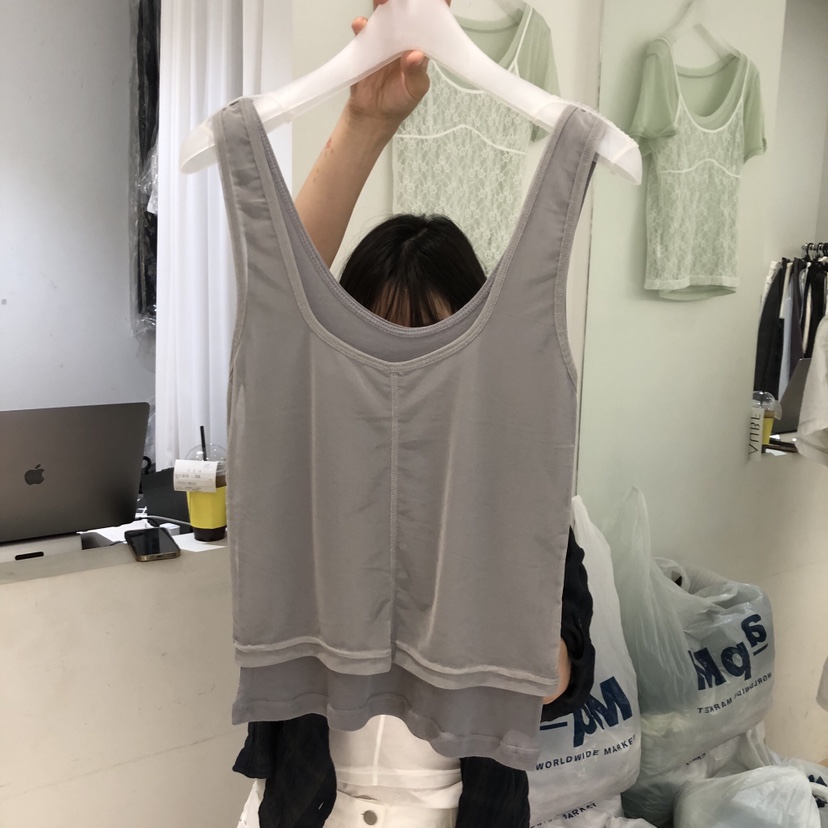 AUBE韓國直郵女士新品熱賣休閑26春夏時尚26夏季吊帶背心AUBE吊帶/背心圖色1