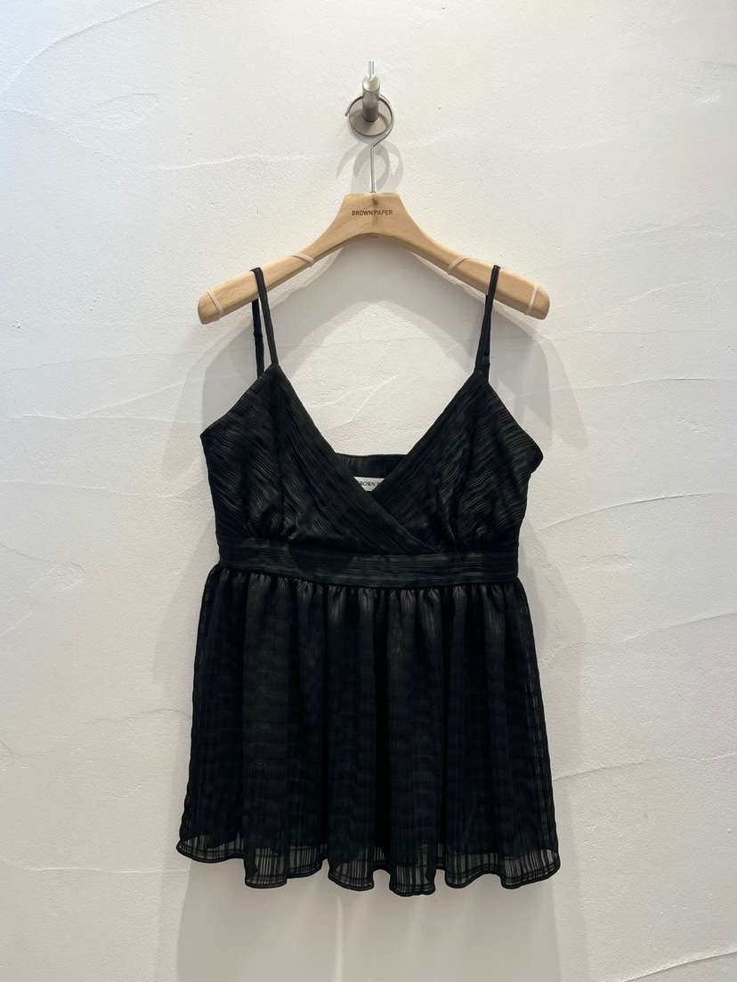 BROWN PAPER韓國東大門代購女士新品人氣26春夏吊帶背心無袖BROWN PAPER吊帶/背心圖色2
