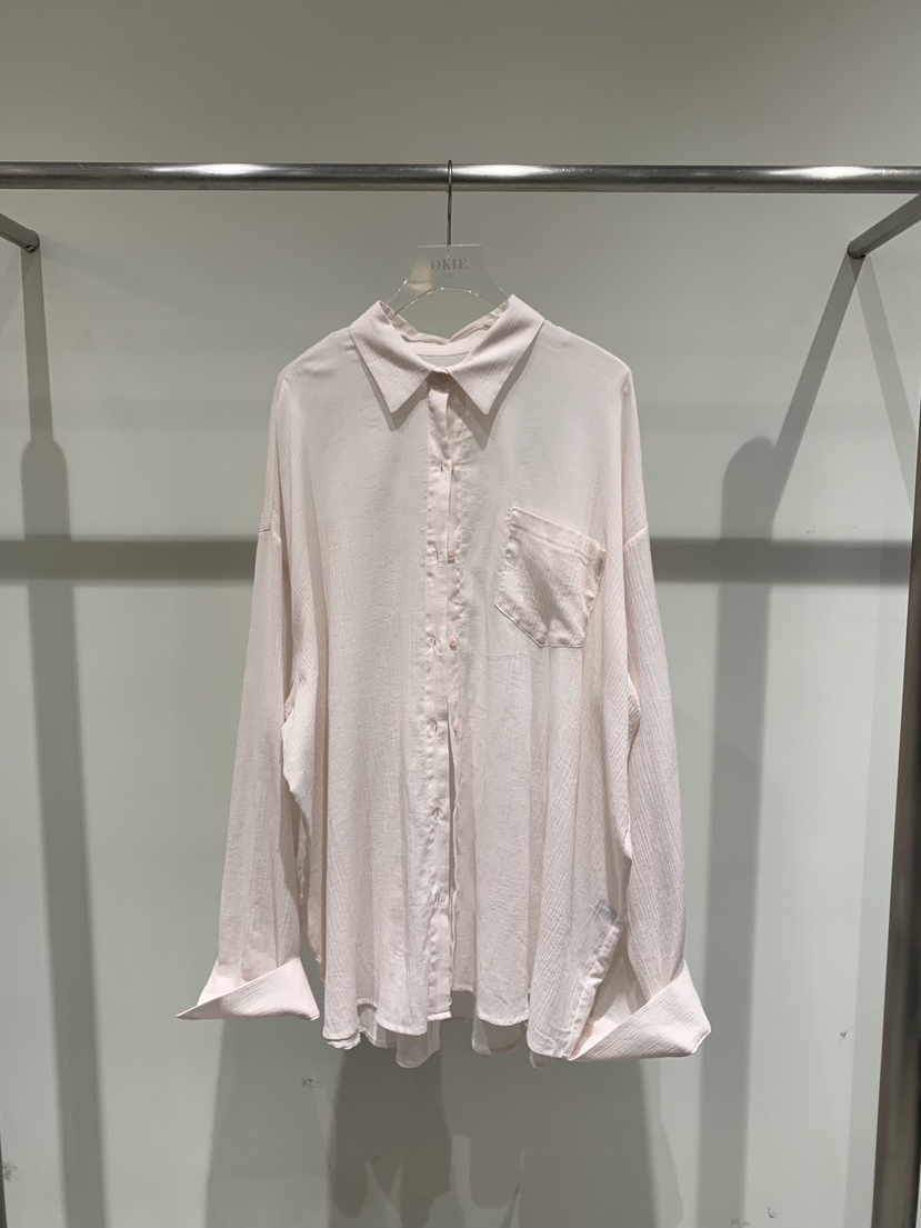 OKIE韓國代購女裝新品熱賣26春夏休閑人氣襯衫蕾絲衫大號OKIE襯衫/蕾絲衫圖色2