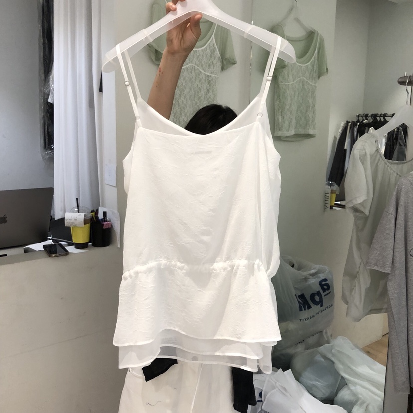 AUBE韓國代購女士新品熱賣推薦休閑26春夏26夏季吊帶背心AUBE吊帶/背心