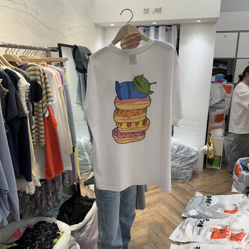 DE LINE韓國東大門直郵女裝新品職業人氣休閑26夏季推薦T恤DE LINET恤