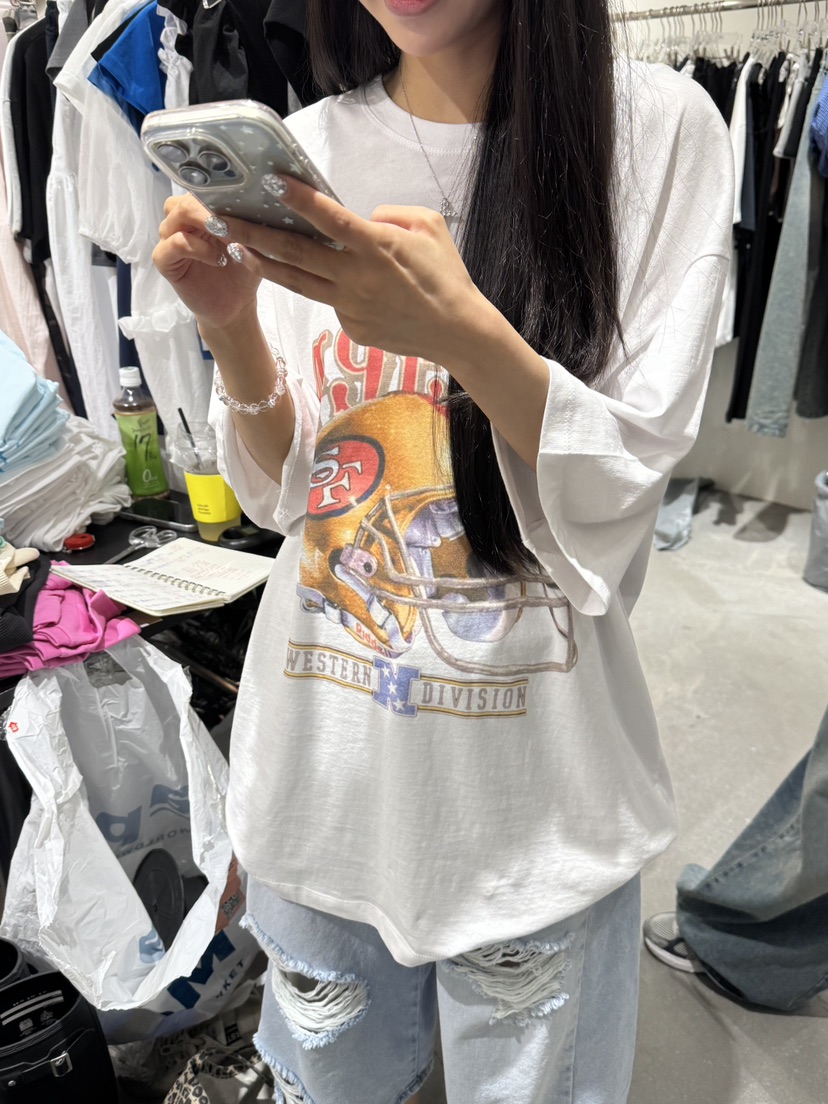 OKIE東大門實拍韓國女裝新品人氣時尚推薦熱賣職業休閑T恤OKIET恤