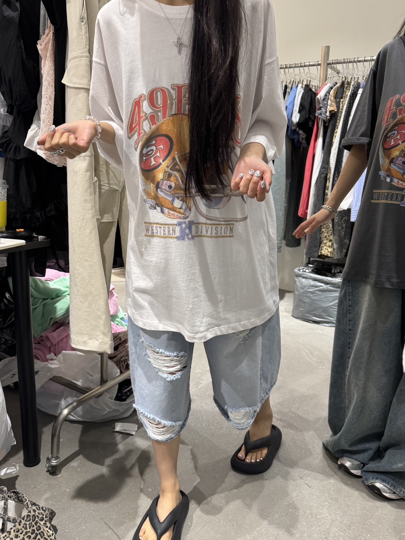 OKIE東大門實拍韓國女裝新品人氣時尚推薦熱賣職業休閑T恤OKIET恤