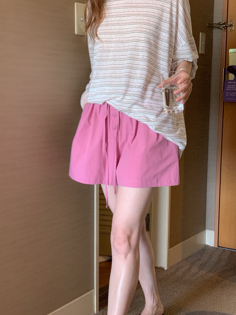 LONG PEAK韓國東大門代購女士新款職業休閑26春夏短褲紐扣LONG PEAK短褲