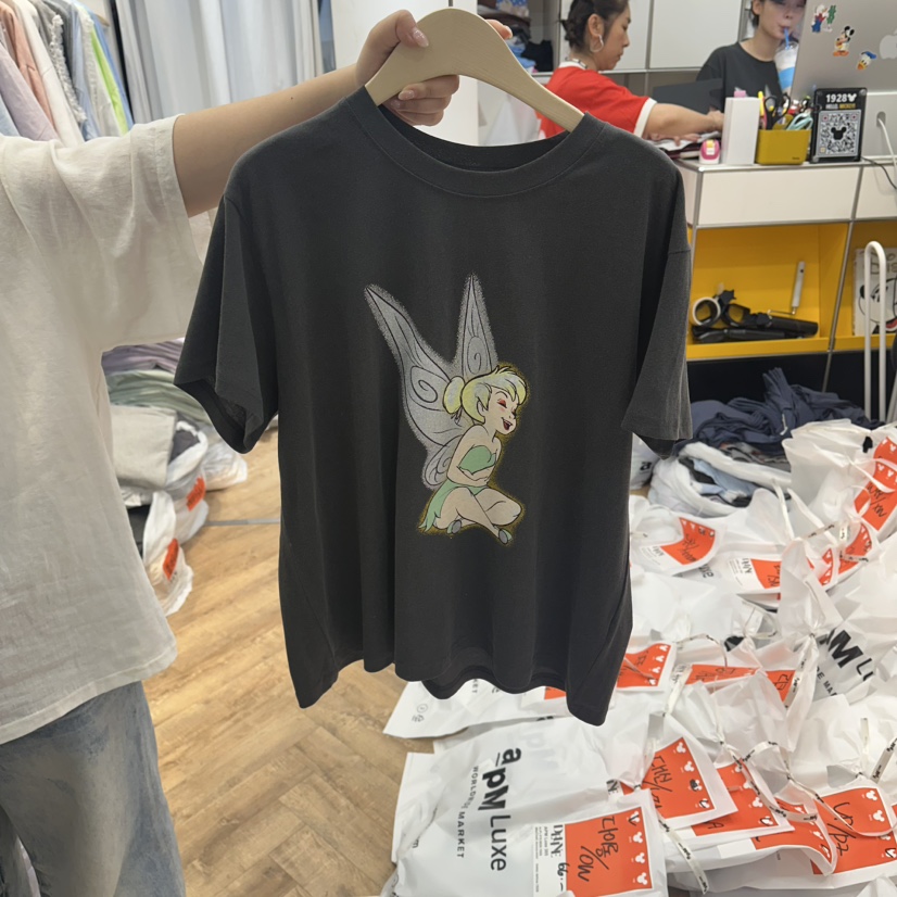DE LINE韓國代購女裝新款26夏季時尚職業推薦休閑人氣T恤DE LINET恤圖色3