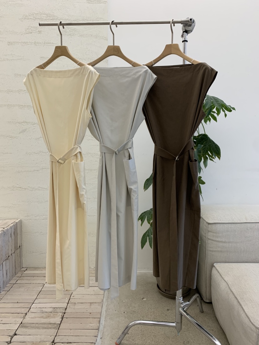 DARAK東大門實拍韓國女士新品時尚26夏季職業連衣裙含腰帶DARAK連衣裙