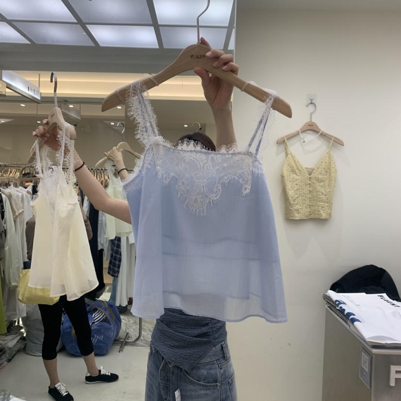 FLAUNT韓國代購女裝新款26夏季人氣26春夏推薦休閑吊帶背心FLAUNT吊帶/背心圖色1