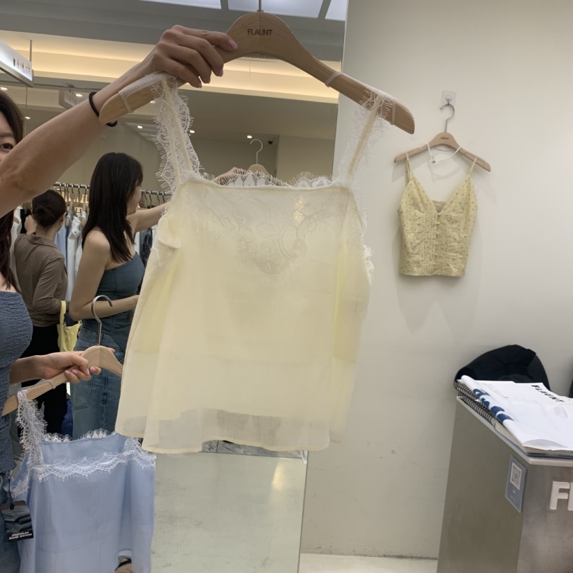 FLAUNT韓國代購女裝新款26夏季人氣26春夏推薦休閑吊帶背心FLAUNT吊帶/背心圖色2
