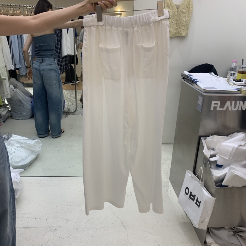 FLAUNT韓國東大門代購女士新品時尚人氣職業休閑褲亞麻布FLAUNT休閑褲