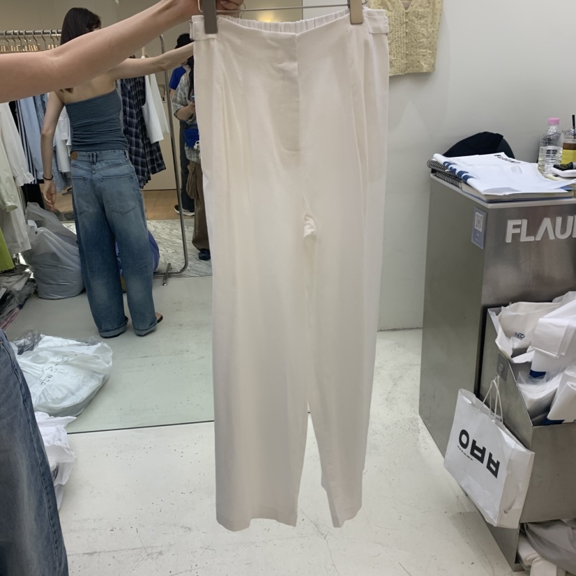 FLAUNT韓國東大門代購女士新品時尚人氣職業休閑褲亞麻布FLAUNT休閑褲圖色1