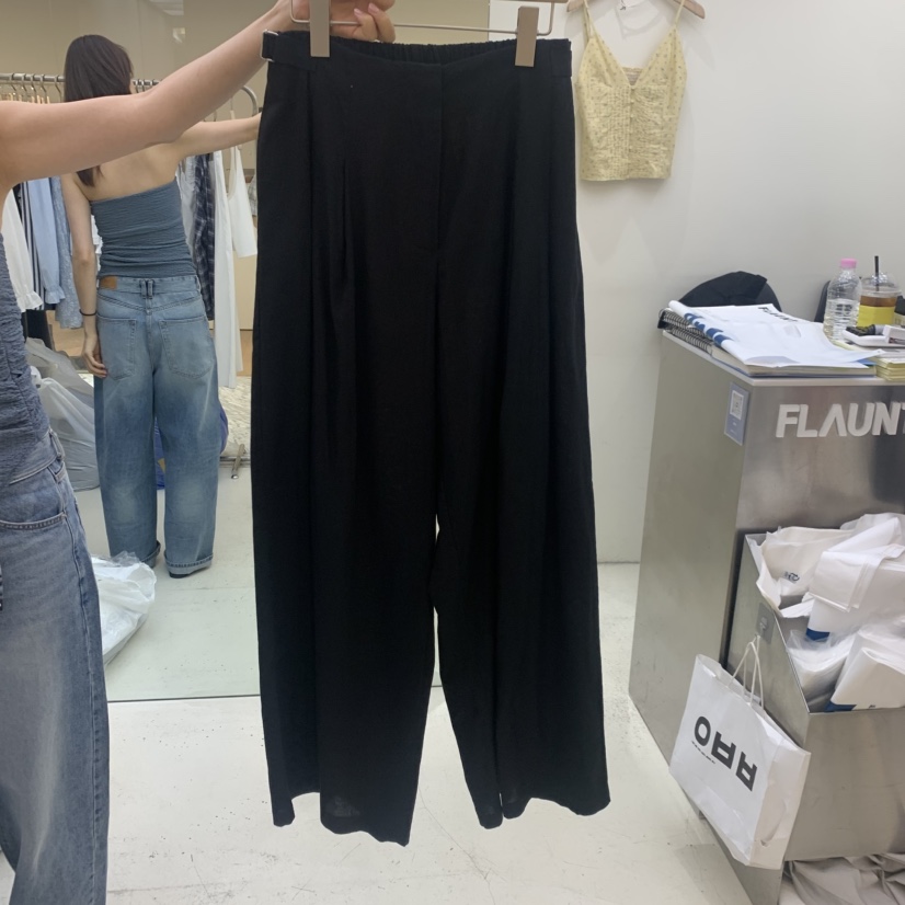 FLAUNT韓國東大門代購女士新品時尚人氣職業休閑褲亞麻布FLAUNT休閑褲圖色3