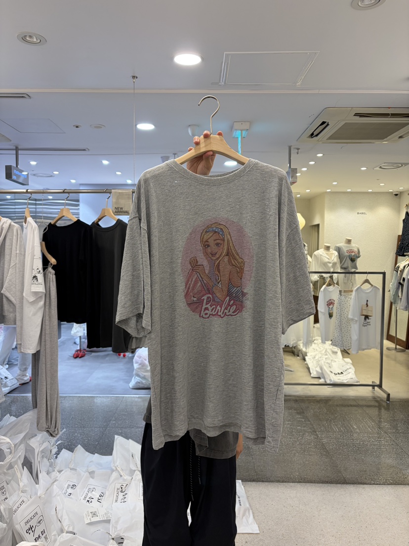 DELICATE韓國東大門直郵女士新品熱賣時尚人氣26春夏26夏季T恤DELICATET恤圖色2