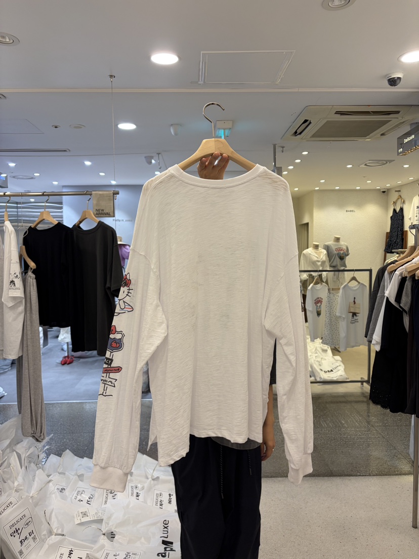 DELICATE韓國直郵女裝新品時尚26春夏人氣休閑推薦長袖T恤DELICATE長袖T恤