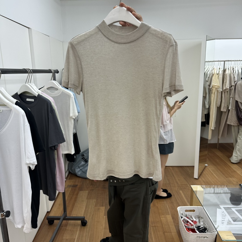 MYNAMEIS/AIME HOPE MAKE韓國直郵女裝新款職業T恤透明MYNAMEIS/AIME HOPE MAKET恤圖色1