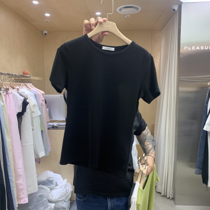 PLEASURE韓國東大門直郵女裝新品時尚推薦人氣26春夏職業T恤PLEASURET恤圖色2