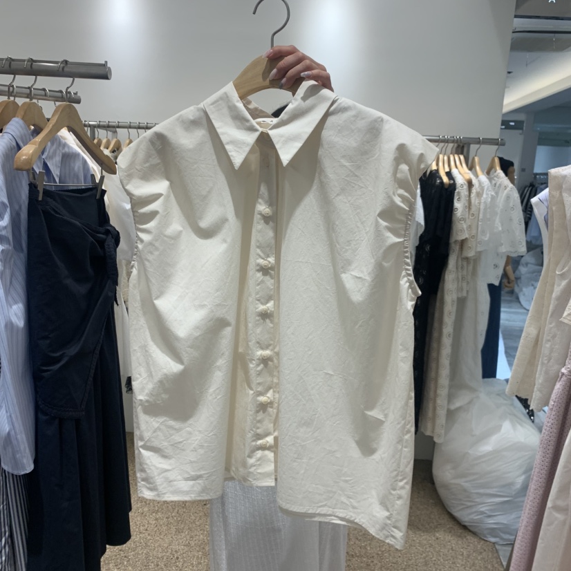 A韓國直郵女士新款時尚休閑推薦26夏季職業26春夏襯衫蕾絲衫A STORE襯衫/蕾絲衫圖色1