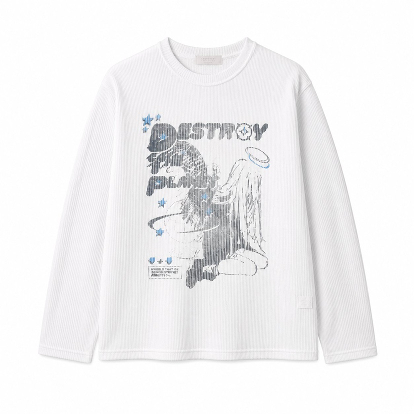 GRASS/DSCOMPANY韓國直郵女裝新款26春夏長袖T恤男女同款GRASS/DSCOMPANY長袖T恤圖色1