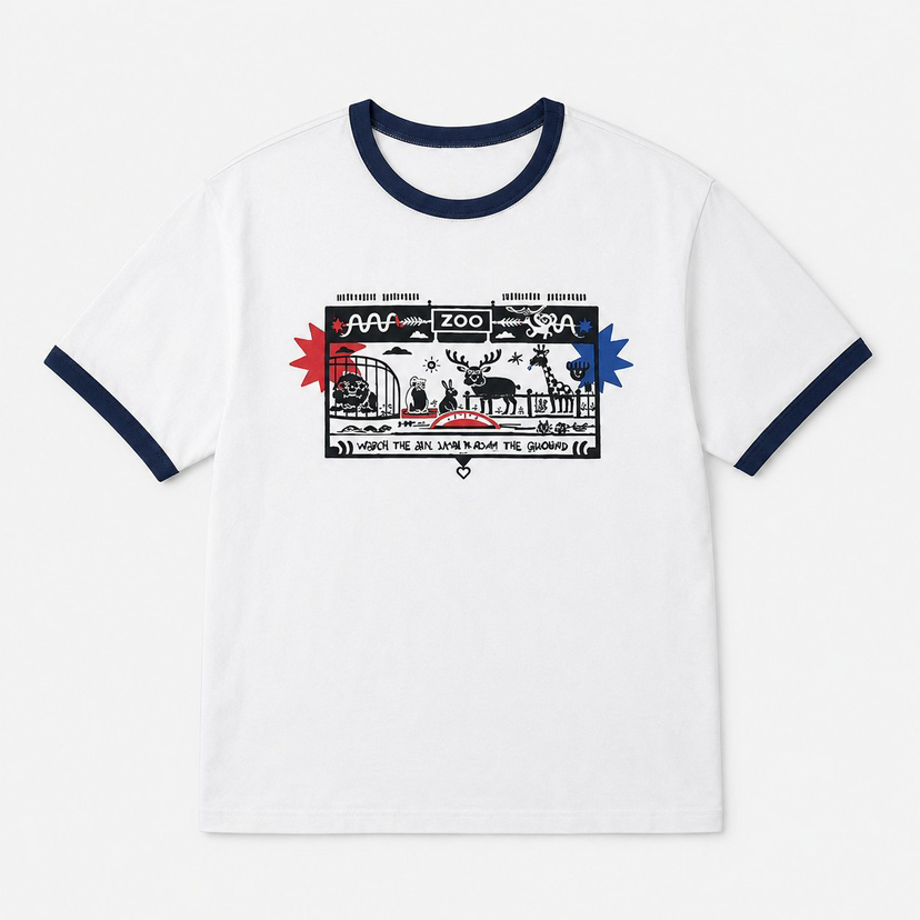 GRASS/DSCOMPANY韓國東大門直郵女士新款休閑T恤男女同款GRASS/DSCOMPANYT恤圖色1