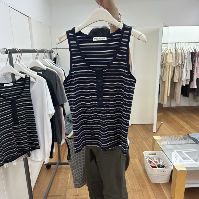 MYNAMEIS/AIME HOPE MAKE韓國直郵實拍女士新款職業吊帶背心無袖SMYNAMEIS/AIME HOPE MAKE吊帶/背心圖色3