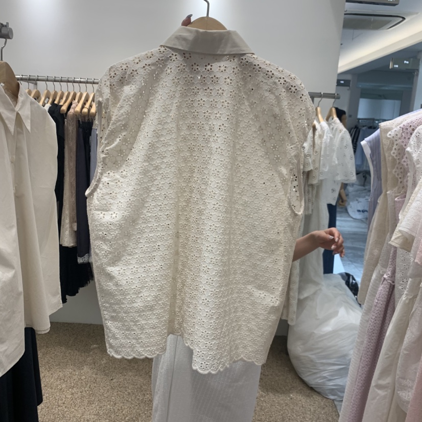A韓國直郵女士新品26春夏休閑26夏季時尚熱賣人氣襯衫蕾絲衫A STORE襯衫/蕾絲衫