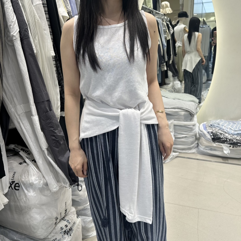 AT THE END韓國代購女裝新品職業26夏季休閑時尚套裝披肩SAT THE END套裝圖色3