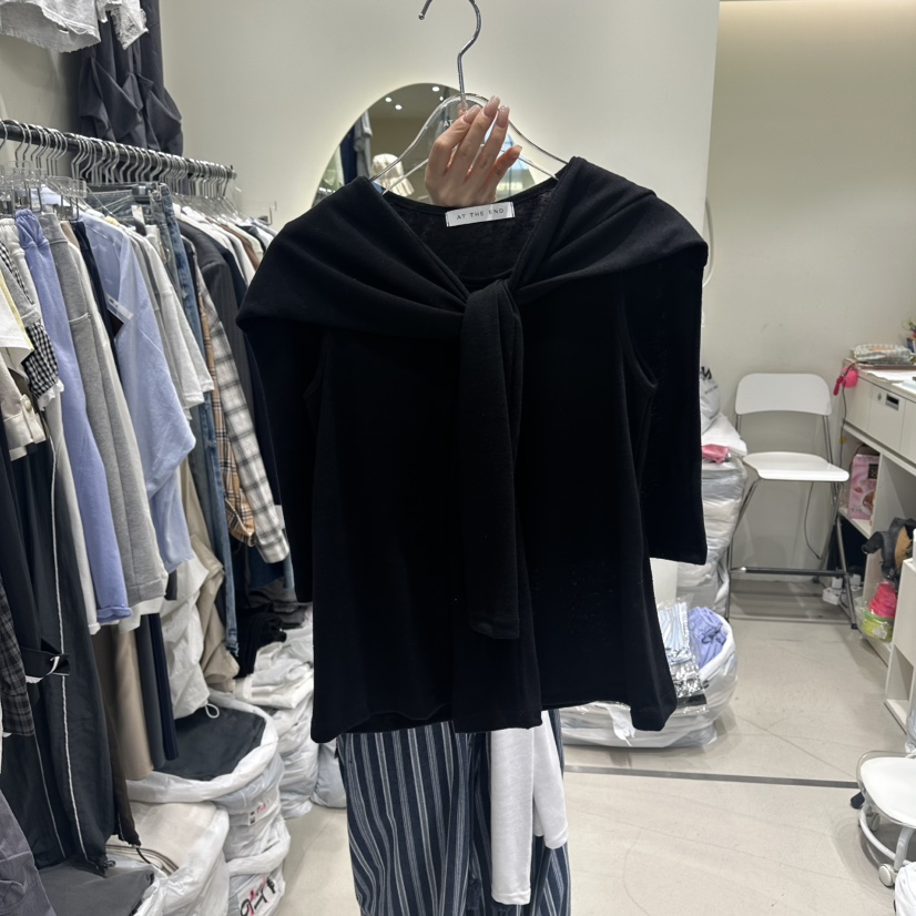 AT THE END韓國代購女裝新品職業26夏季休閑時尚套裝披肩SAT THE END套裝圖色4