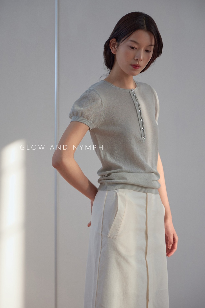 GLOW AND NYMPH韓國東大門直郵女裝新款休閑熱賣針織衫GLOW AND NYMPH針織衫圖色2