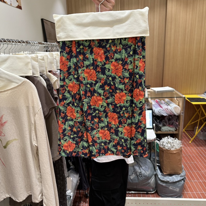EEE韓國東大門代購女士新品26春夏推薦半身裙中短裙復古SEEE半身裙/中短裙