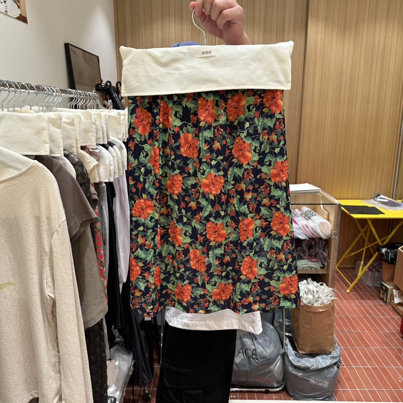 EEE韓國東大門代購女士新品26春夏推薦半身裙中短裙復古SEEE半身裙/中短裙圖色2