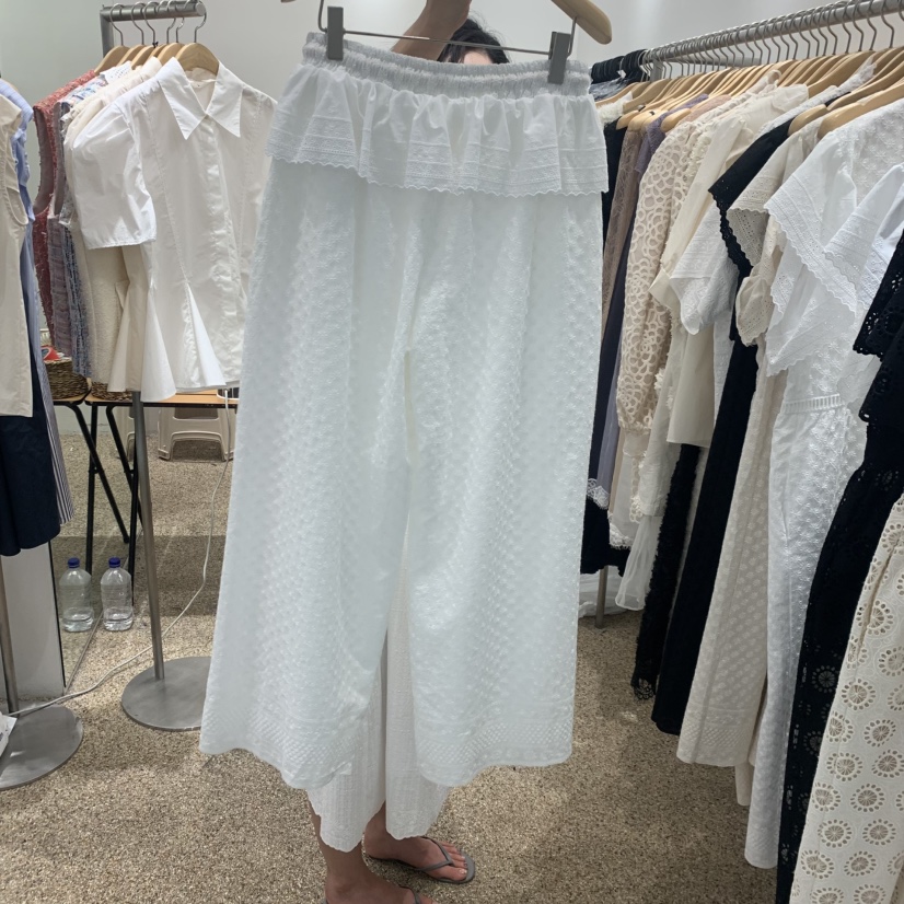 A韓國直郵女士新品人氣職業休閑時尚26夏季熱賣休閑褲荷葉邊A STORE休閑褲