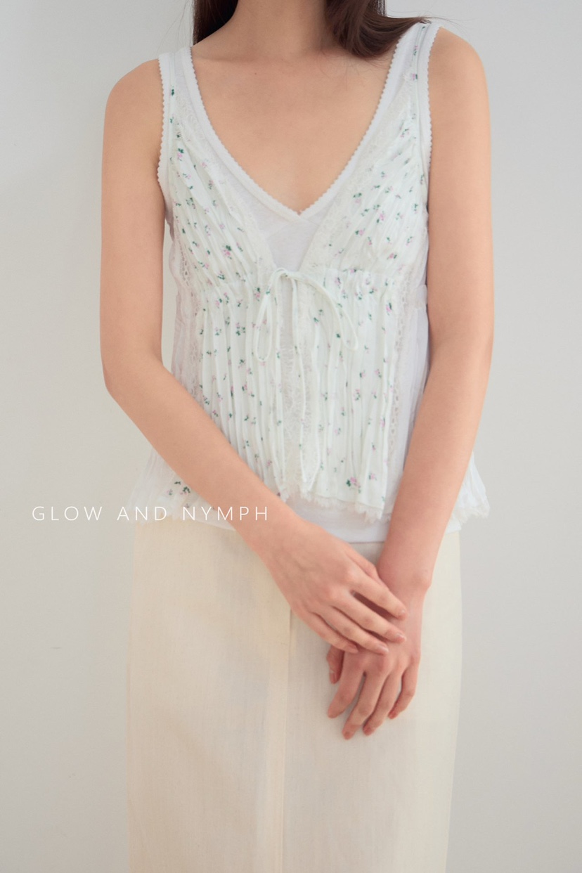 GLOW AND NYMPH韓國直郵實拍女裝新款推薦吊帶背心不含內搭GLOW AND NYMPH吊帶/背心圖色1