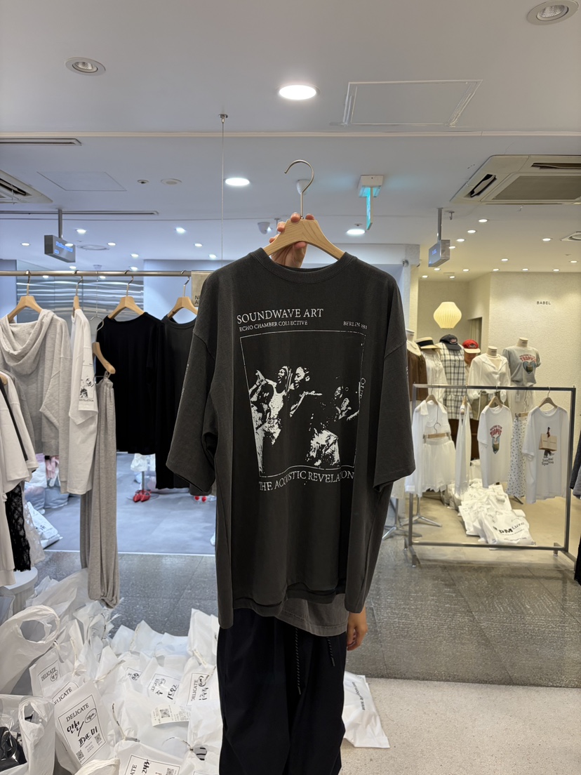 DELICATE韓國代購女士新品職業人氣26夏季時尚26春夏T恤復古DELICATET恤圖色2
