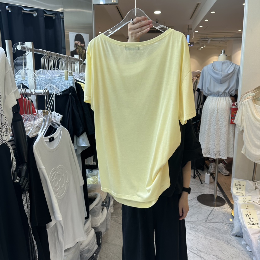 CHEAP-CHIC韓國直郵女裝新款人氣職業時尚休閑T恤寬松紐扣CHEAP-CHIC/CHARLES THE SECONDT恤